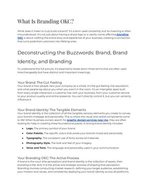 What Is Branding Okc