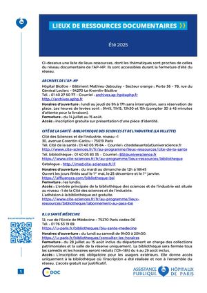 Lieux Ressources éTé 2025