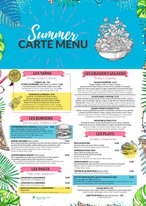 Pergola - Carte menu - E25