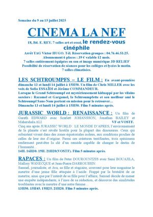 Programme La Nef Grenoble