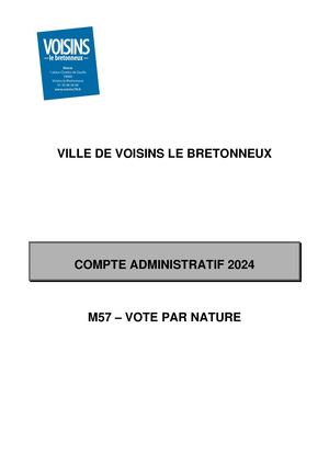 Compte Administratif 2024