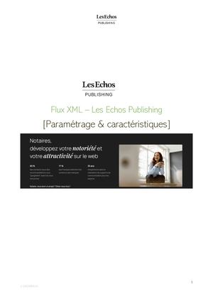 Flux Xml Notaire Les Echos Publishing 2024