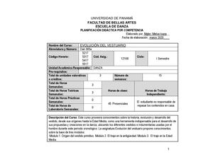 Plan 2025 Evolución Del Vestuario 365ª 1