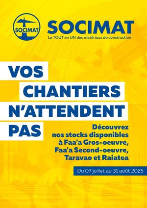 Catalogue SOCIMAT 2025