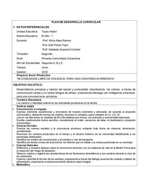 Plan De Desarrollo Curricular Lsb 2