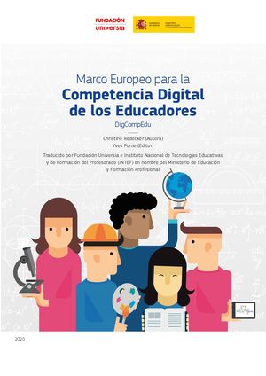 Marco Europeo Para La Competencia Digital De Los Educadores