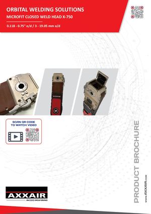 Axxair Microfit Weld Head X750 English 2024