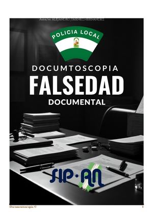 17-25 DOCUMENTOSCOPIA. FALSEDAD DOCUMENTAL