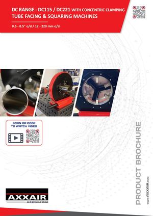 Axxair Tube Facing DC115 221 With Concentric Clamping