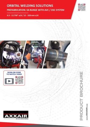 Orbital welding PREFAB SX Range With AVC OSC