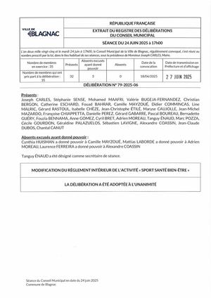 Reglement Interieur Sport Sante Bien Etre 2025