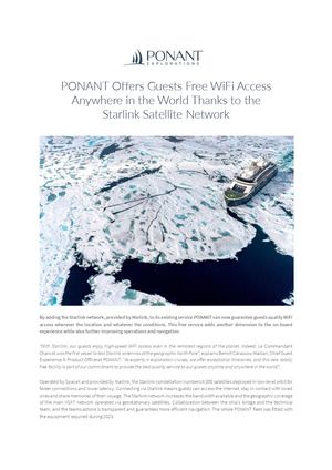 PONANT Offers Guests Free Wi Fi Access Thanks To Starlink