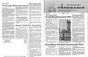 The Pennsylvania Freemason - Summer 1974