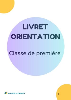 Copie De Bienvenue Dans Ton Livret D’orientation ! Un Outil Pour Construire Ton Avenir, Pas À Pas Ce Livret Est Conçu Pour T’accompagner Tout Au Long De Ton Parcours Au Lycée, De La Seconde À La T