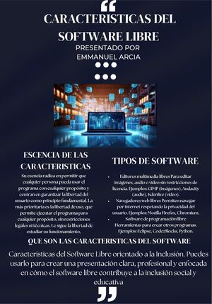 Características de software Libre