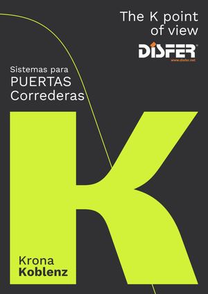 Catálogo Krona Sistemas para Puertas Correderas