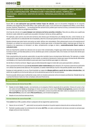 SCS - Hojas De Cálculo - Excel