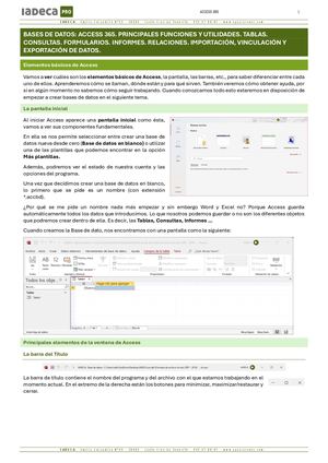 SCS - Bases De Datos - Access
