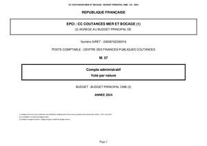 2024 Cmb Maquette CA Budget General