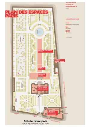 Plan Musée Rodin Paris