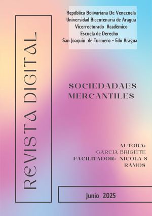 Revista Digital Derecho Mercantil