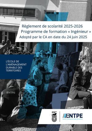 Règlement de scolarité cycle ingénieur 2025-2026