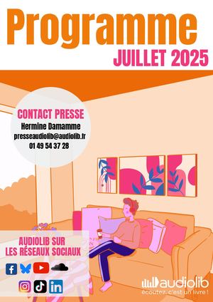 Programme de parutions Audiolib I Juillet 2025