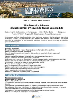 Annonce directrice adjointe Dpe