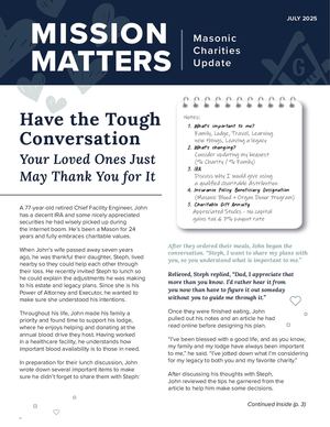 Mission Matters - July 2025