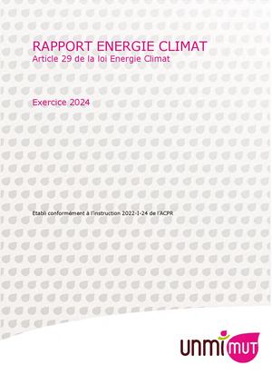 Rapport Energie Climat UNMI'Mut 2024