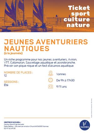 Tickets Sports -Jeunes aventuriers nautiques