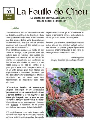 La Feuille De Chou#3 - Juillet 2025