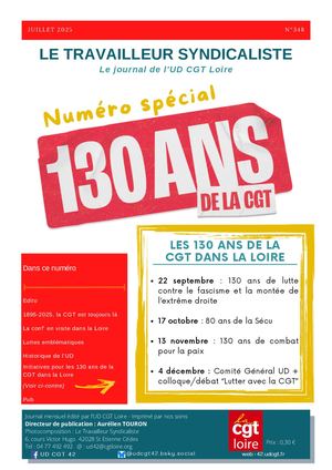 Ts N°348 Juillet 2025 130 Ans Cgt