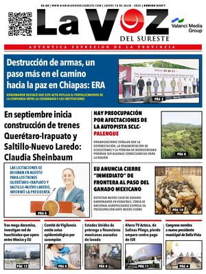 La Voz del Sureste 10 07 2025
