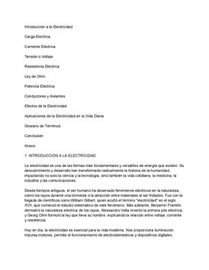 Propiedades De La Electricidad