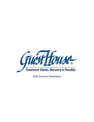Guest House Men's Summer Newsletter