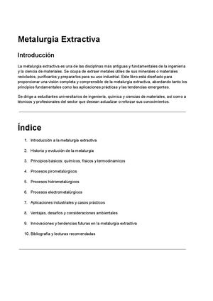 Metalurgia Extractiva
