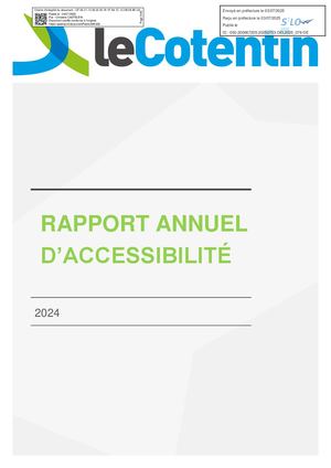 Rapport Annuel D’accessibilité 2024