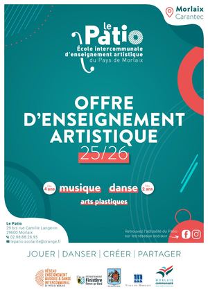 Le Patio - Offre d'enseignement artistique 2025-2026