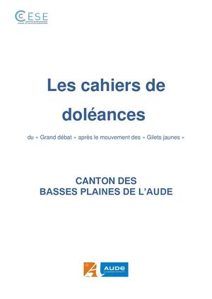 Cahiers de doléances - Basses Plaines