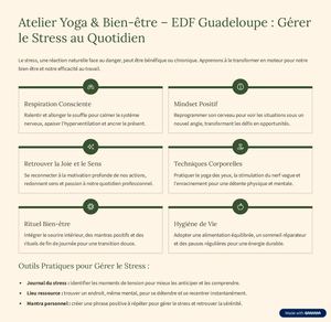 Atelier Yoga And Bien Etre Edf Guadeloupe Gerer Le Stress Au Quotidien