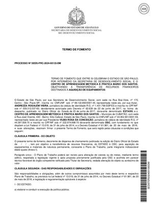 1 Termo De Fomento Seds Prc 2024 00133 Dm