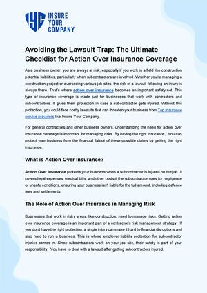 Calaméo - Avoiding The Lawsuit Trap The Ultimate Checklist For Action ...
