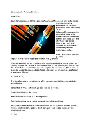 Libro De Materiales De Aislamiento Electrico Nagera Rios Jonel