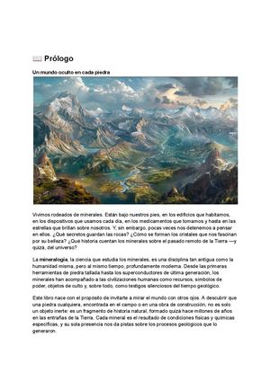 Ciencia De Los Minerales