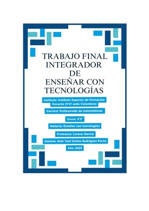 Trabajo De Tecnologías