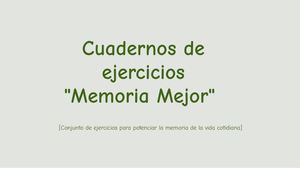 Cuadernos de ejercicios
