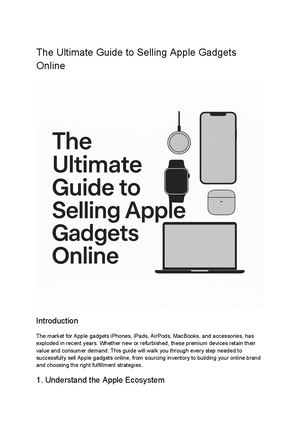 The Ultimate Guide To Selling Apple Gadgets Online