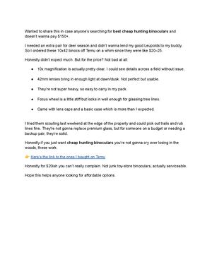 Best Cheap Hunting Binoculars In 2025