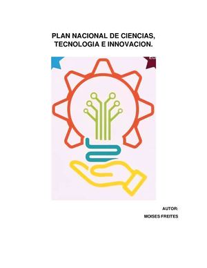 Plan Nacional De Ciencias